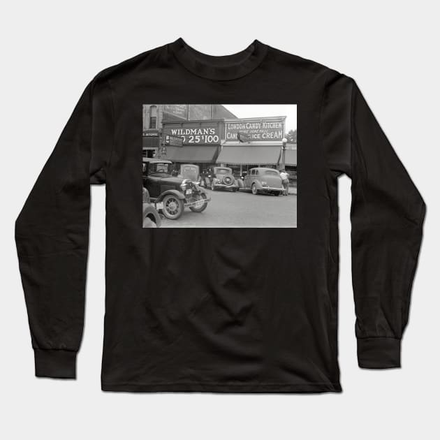 Candy & Ice Cream Shop, 1938. Vintage Photo Long Sleeve T-Shirt by historyphoto